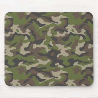 Grönt Camouflage Mönster Musmatta