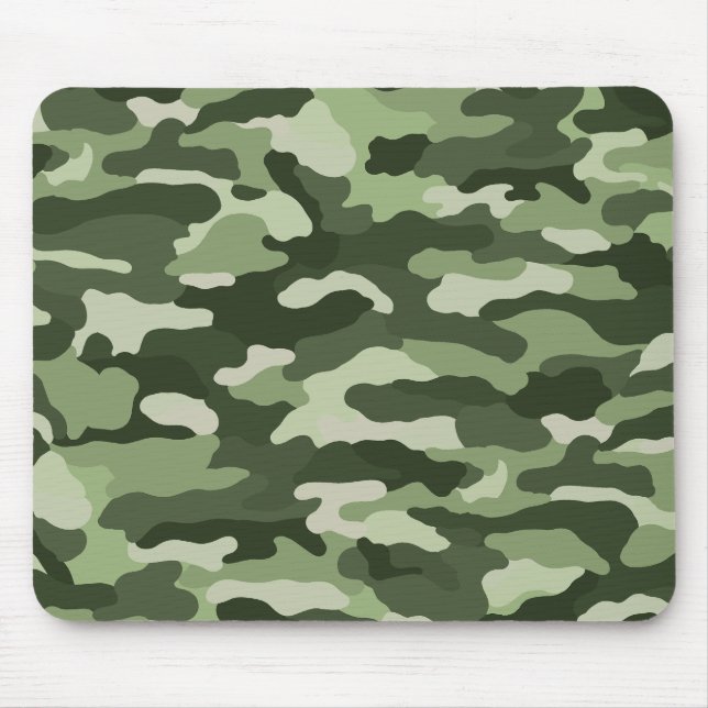 Grönt Camouflage Musmatta (Framsidan)