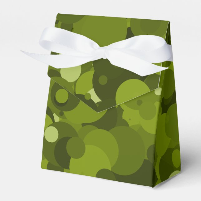 Grönt Camouflage Presentaskar (Framsidan Sidan)