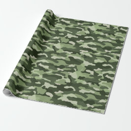 Grönt Camouflage Presentpapper