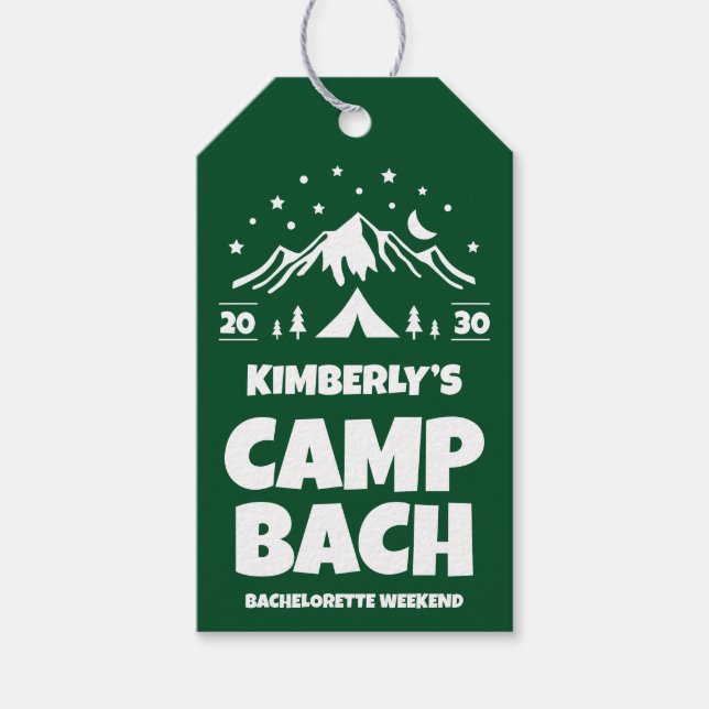 Grönt Camping Utomhus Möhippa Presentetikett (Framsidan)