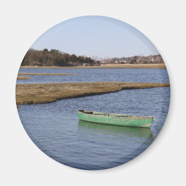 Grönt Canoe Magnet (Framsidan)