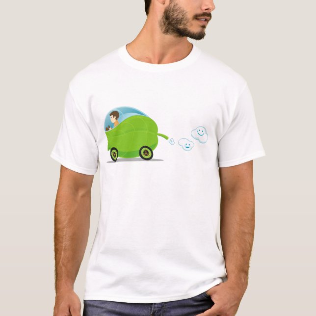 Grönt Car Manar-Shirt Tee (Framsida)