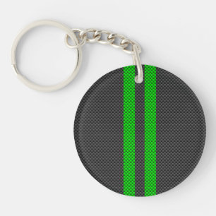 Grönt Carbon Fiber Stil Tävla Rand