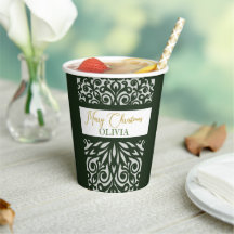 Grönt Carved jul Ornaments