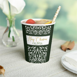 Grönt Carved jul Ornaments