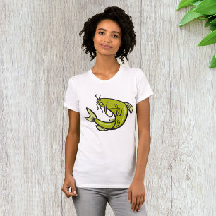 Grönt Catfish Womens T-Shirt