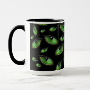 Grönt Cats Ögon, Kaffe Mugg