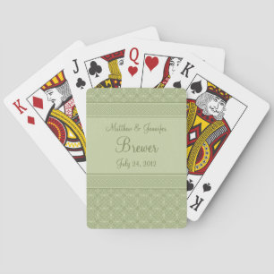 Grönt Celtic Bröllop Gift, Favor och Memento Casinokort