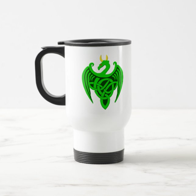 Grönt Celtic Dragon Resemugg (Vänster)