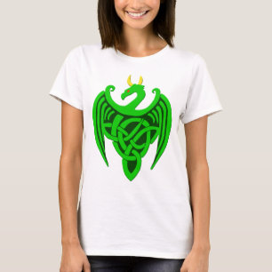 Grönt Celtic Dragon T Shirt