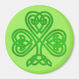Grönt Celtic Klöver Irish Magnet