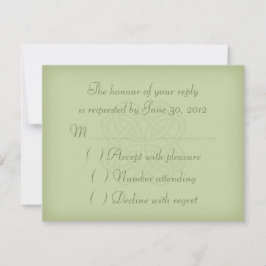 Grönt Celtic Knot Wedding OSA kort
