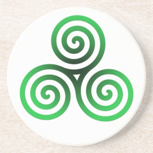 Grönt Celtic Triskele Underlägg