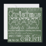 Grönt-chalkboard-fotojulkort Julkort<br><div class="desc">Allt annat finns på vår Grönt Chalkboard-fotojulkort med vit text på en grönt-kritbakgrund med en rad mittens,  träd ljus,  snöflingor,  holly,  hjärtan och prydnadsföremål. Du kan enkelt anpassa det här julfotokortet med ditt foto och din namn!</div>