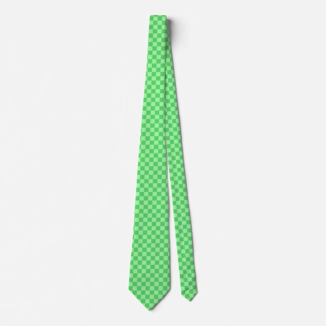 Grönt Check Neck Tie Slips (Framsida)