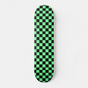 Grönt Checkerss Skateboard-däck Skateboard Bräda 19,5 Cm