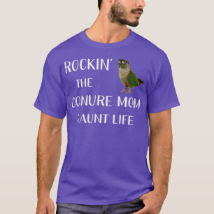 Grönt Cheek Conure Shirt Conure Parrot Bird Mamma T