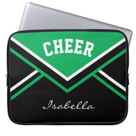 Grönt Cheerledare Cheer Laptop Fodral