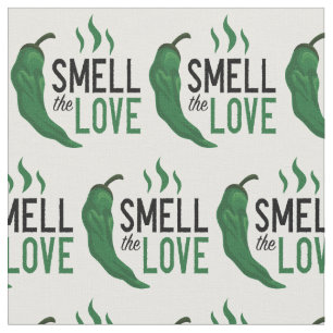Grönt Chile Smell Kärlek Fabric Tyg