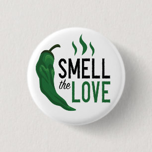 Grönt Chile Smell Kärlek Knapp