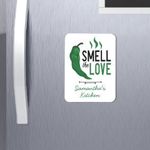 Grönt Chile Smell Kärlek Magnet