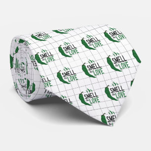 Grönt Chile Smell Kärlek Neck Tie Slips