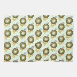 Grönt Chili Chili Chile Verde Cookoff Kökshandduk