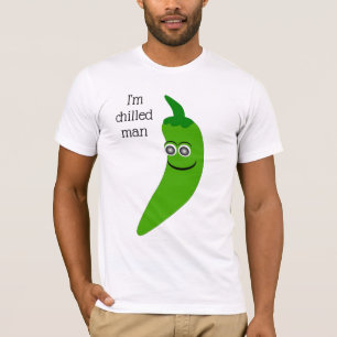 Grönt Chili Pepper Design Personlig T Shirt