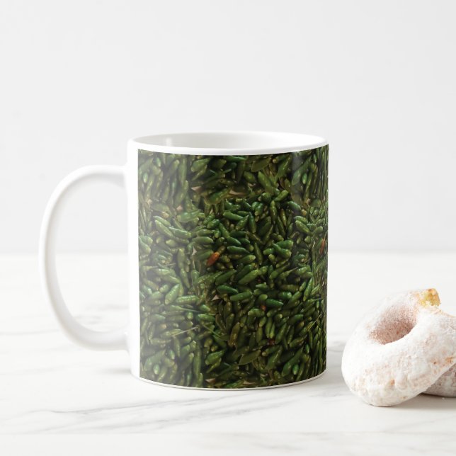 Grönt Chili Pepper Kaffemugg (Med munk)