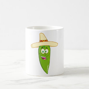 Grönt Chili Pepper Kaffemugg