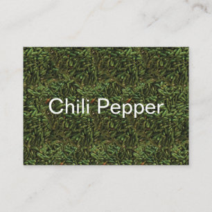 Grönt Chili Pepper Mönster Visitkort