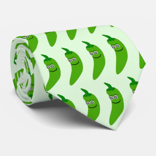 Grönt Chili Pepper Tie Slips