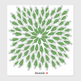 Grönt Chili Peppers Klistermärken