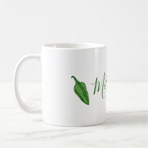 Grönt Chili Peppers personlig Kaffemugg