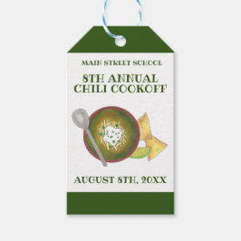 Grönt Chili Verde Chili Cookoff Cook-off Food Presentetikett