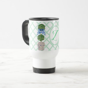 Grönt Chinoiserie Ginger Burk Burk Topiary Resemugg