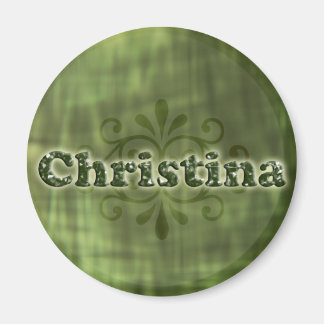 Grönt Christina Magnet