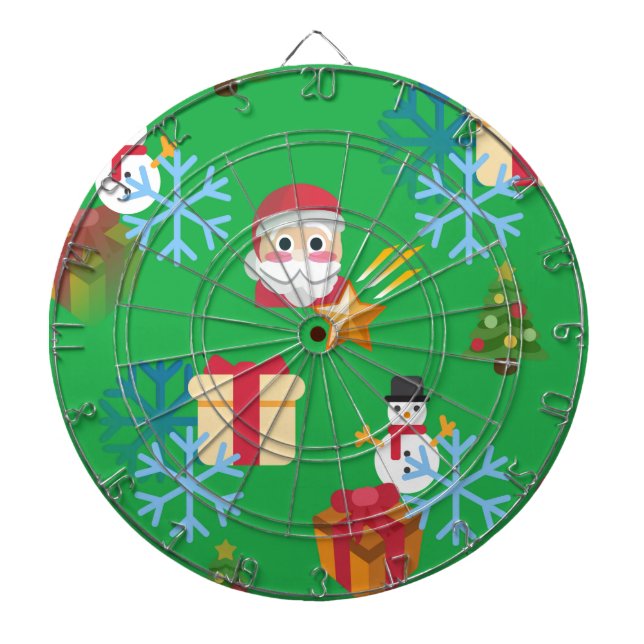 grönt christmas emoji darttavla (Framsidan)