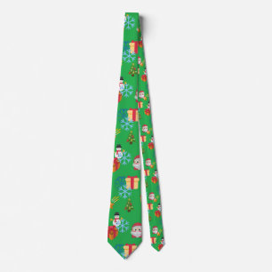 grönt christmas emoji slips