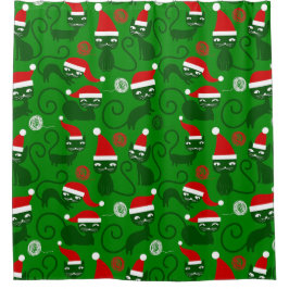 grönt christmas tomkatter