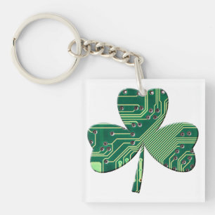 Grönt Circuit Board St Patrick Day Shamrock