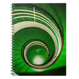 Grönt: Cirkulär trappa Anteckningsbok