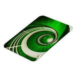 Grönt: Cirkulär trappa Magnet