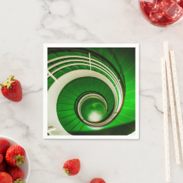 Grönt: Cirkulär trappa Pappersservett