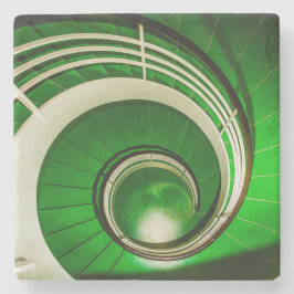 Grönt: Cirkulär trappa Stenunderlägg