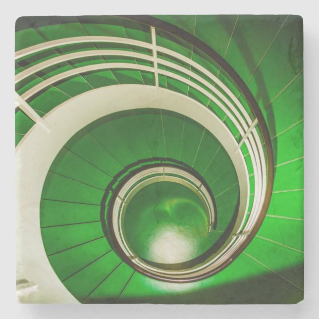 Grönt: Cirkulär trappa Stenunderlägg (Framsidan)