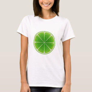 Grönt Citrus Lime Frukt Segment T Shirt