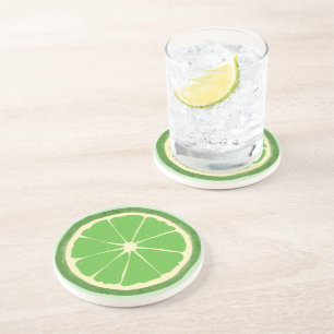 Grönt citrusfruktsegment underlägg