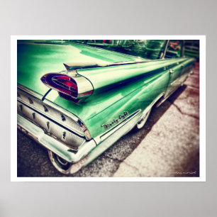 Grönt Classic Car Taight Poster